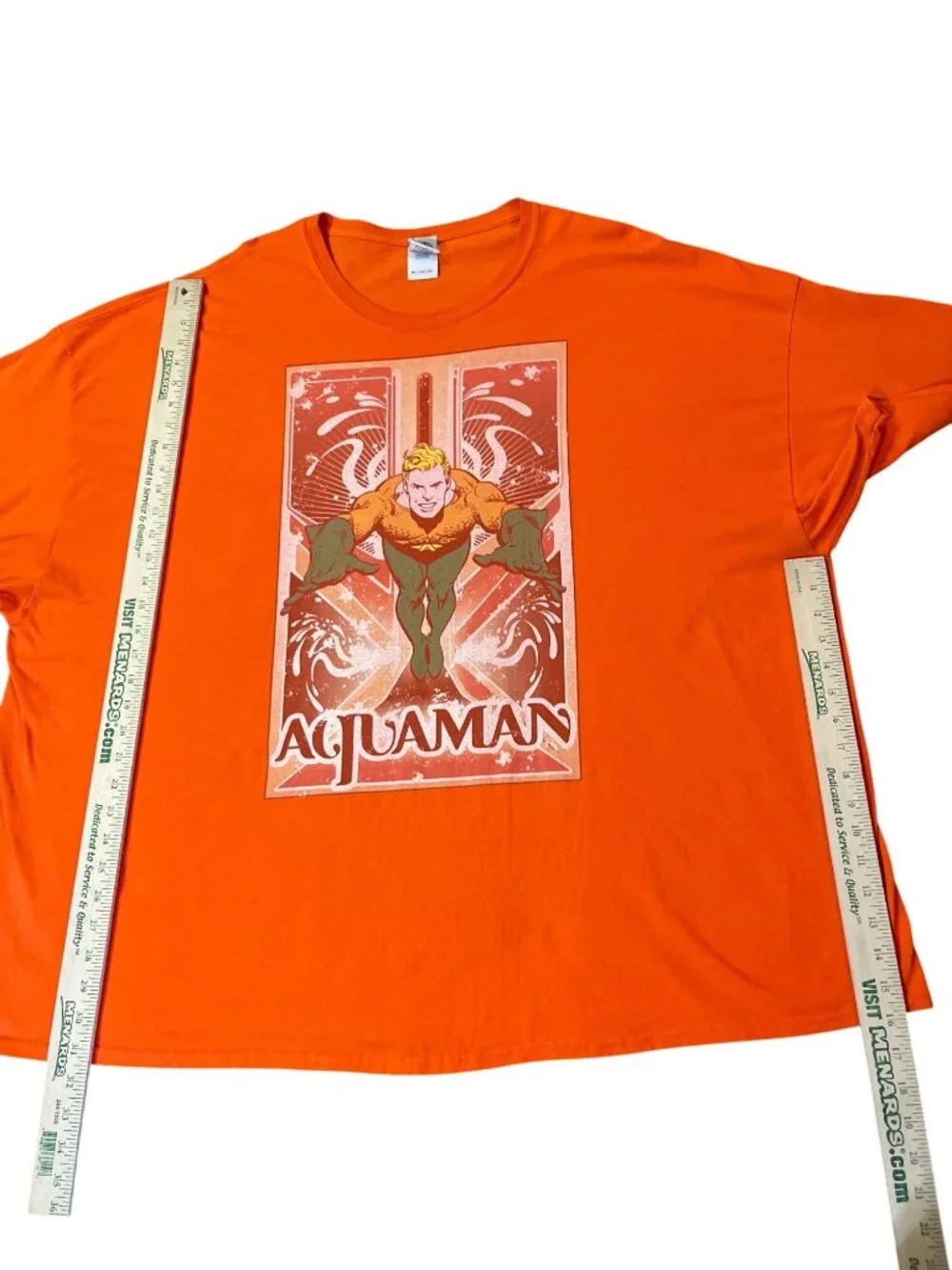 DC Comics Aquaman Graphic T-Shirt 5XL Big Man 100% Cotton Used